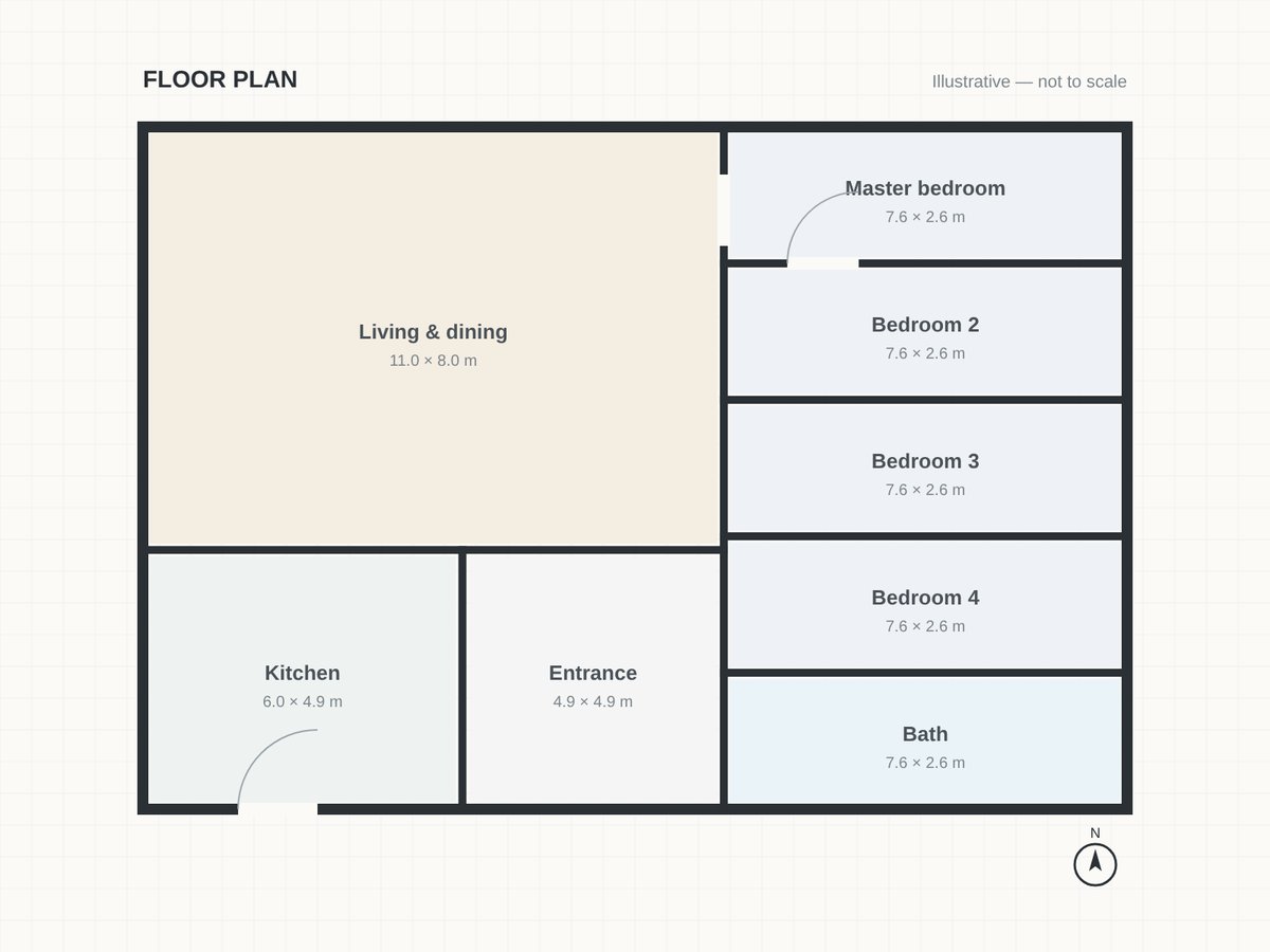 Floor plan (illustrative)